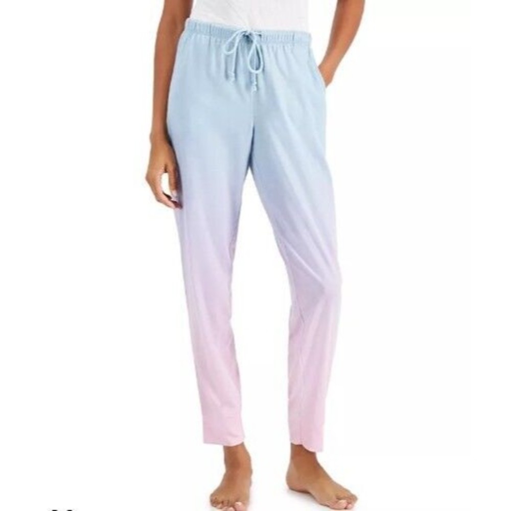 NWT Jenni Tie-Dyed Ombre Jogger Pajama Pants, Mulitcolor Size: Small
